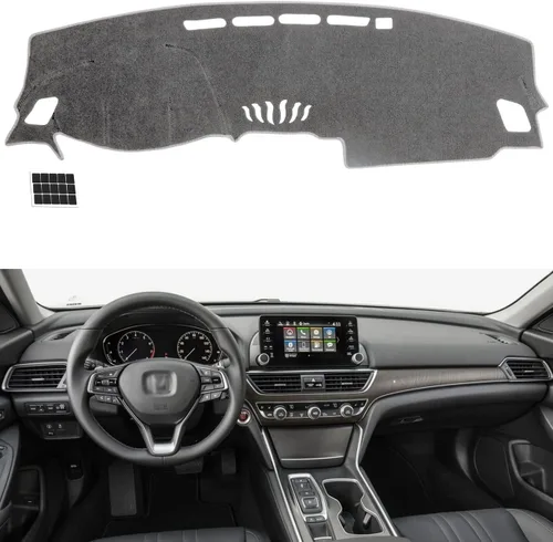 Miniatura 39 de TUCAREST Funda para salpicadero Compatible con Ch-Evy Silverado 1500/2500 HD/3500 HD 2019-2023, GM-C Sierra/HD 2500/ HD 3500 2019-2023, alfombrilla