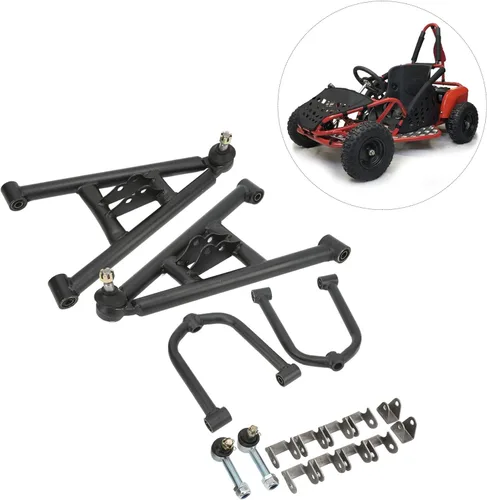 Miniatura 6 de Acouto Kart suspensión, Suspensión Delantera de Choque de Columpio Kit para 4 Ruedas Quad Bike Kart 350mm/13.77in Aleación de Acero Suspensión