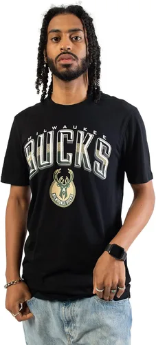Ultra Game - Camiseta de manga corta de la NBA con logotipo en arco para hombre