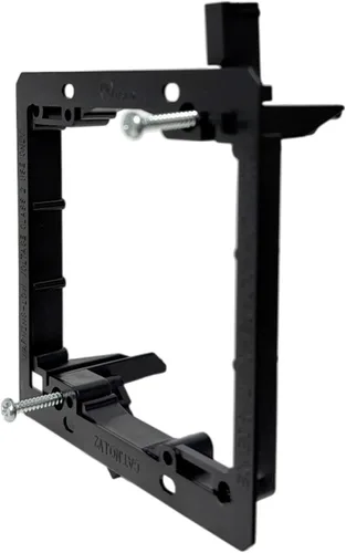 Miniatura 3 de iMBAPrice Soporte de montaje de bajo voltaje de 2 bandas, soporte para paneles de yeso para placas de pared de paso de cables, soporte LV2-2