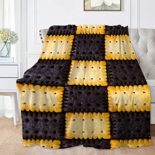Miniatura 22 de Manta de frijoles horneados 3D para niñas, niños, suave y acogedora manta de vellón divertida para cama, sofá, sillas, para todas las estaciones