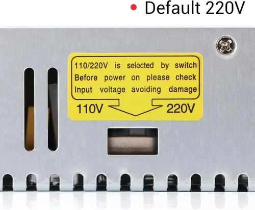 Miniatura 5 de DROK Fuente de alimentación de 12V, CA 110V 220V a CC 0-12V 0-40A 480W Convertidor Buck, adaptador regulado ajustable de voltaje y amperios 5V 9V