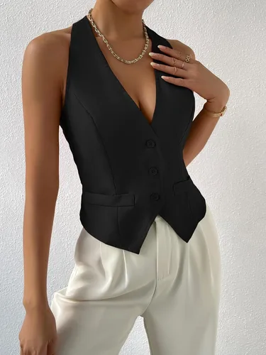 Miniatura 3 de Verdusa Chaleco sin mangas con cuello en V para mujer