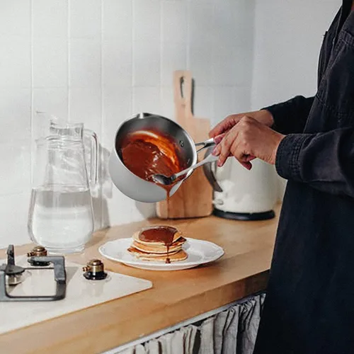 Miniatura 2 de Cacerola antiadherente de 2 cuartos con tapa, cacerola de cerámica pequeña para cocinar, no tóxica, libre de PTFE y PFOA - apta para horno
