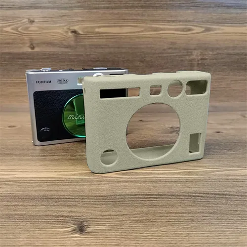 Miniatura 4 de Rieibi Mini EVO Case - Funda protectora de silicona para cámara instantánea Fuji Mini EVO - Funda ligera de goma suave para Fujifilm evo - Negro