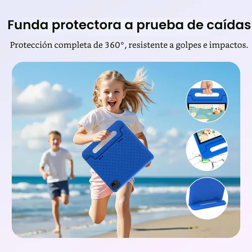 Miniatura 5 de ApoloSignage 2025 Tablet Android 15 para niños, pantalla HD de 10 pulgadas, procesador Octa-Core, 8 GB RAM, 64 GB ROM (expandible a 1 TB), con Azul