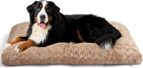 Miniatura 11 de EHEYCIGA Cama lavable para perros medianos para jaula de 29 x 21 pulgadas, almohadilla reversible para perreras para perros con un peso de hasta 35