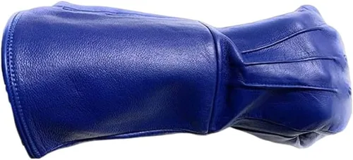 Miniatura 2 de Disfraz medieval para hombre, guantes largos de cuero con puño extendido