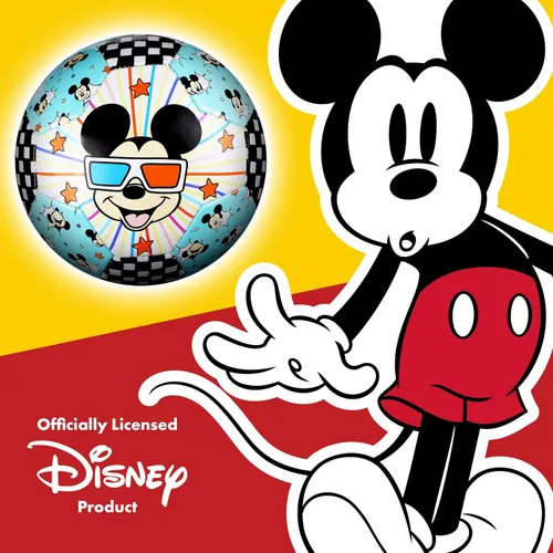 Miniatura 7 de Pelota de fútbol de Mickey Mouse de Disney, Tamaños 3, 5, con licencia oficial para niños y jóvenes Mickey - Woah