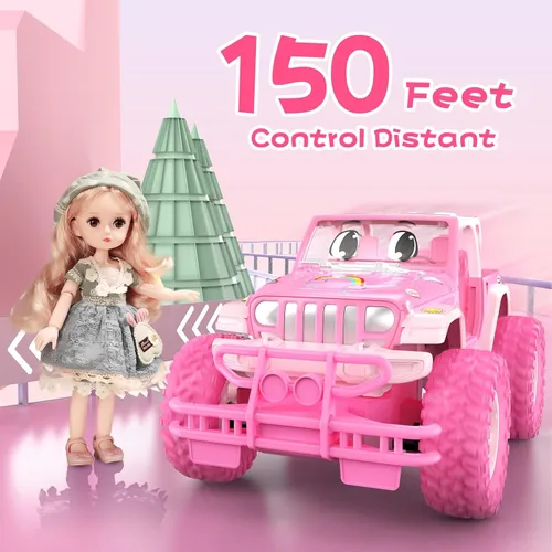 Miniatura 7 de NQD - Auto a control remoto, juguetes recargables de carreras de radiocontrol con calcomanías, escala 1:16, 80 minutos de juego, camiones todo