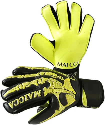 Miniatura 6 de Guantes de portero de fútbol, protección para jóvenes y adultos, guantes de portero de fútbol, guantes de fútbol de protección súper agarre con Negro
