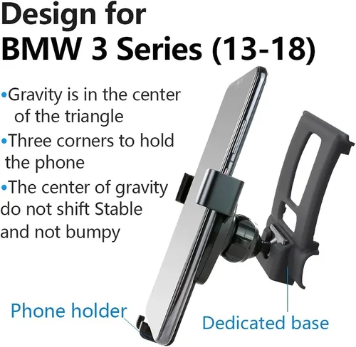 Miniatura 6 de Soporte de teléfono de coche para BMW Serie 3 2013-2018, BMW Serie 4 2014-2020 F30 F32, accesorios de automóvil, soporte de navegación, decoración