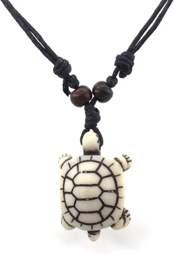 Collar con colgante de tortuga marina hawaiana para mujeres y hombres, collar de surfista con cordón ajustable, Resina Resina Cuerda, no conocido