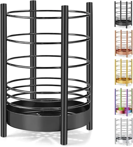 Miniatura 11 de Soporte para utensilios de cocina de cobre para encimera de cocina, utensilios de acero inoxidable, organizador de almacenamiento de utensilios