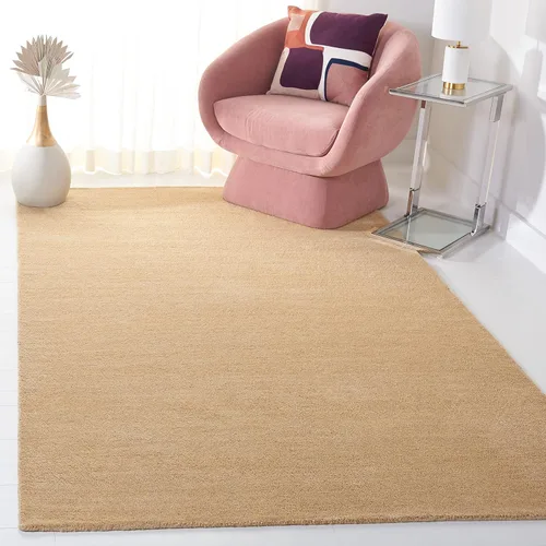 Miniatura 37 de SAFAVIEH Himalaya Collection HIM610E - Alfombra redonda de lana de primera calidad, hecha a mano, 6 pies, color beige