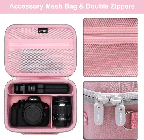 Miniatura 4 de Estuche para cámara compatible con Canon EOS Rebel T7/R50/R6 Mark II/R100/R50 V/T6/R8/R10/R5 Mark II/RP/R7/5D Mark IV/SL3/R5/T100 DSLR SLR Cámara