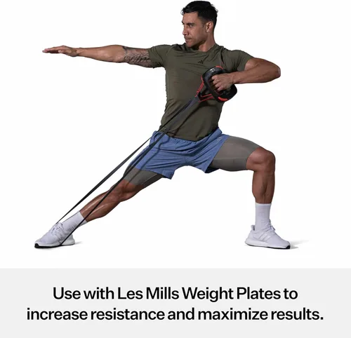 Miniatura 5 de Les Mills™ SMARTBAND Extreme™ Bandas de entrenamiento con asas para mujeres y hombres, bandas de resistencia para entrenamiento, bandas elásticas
