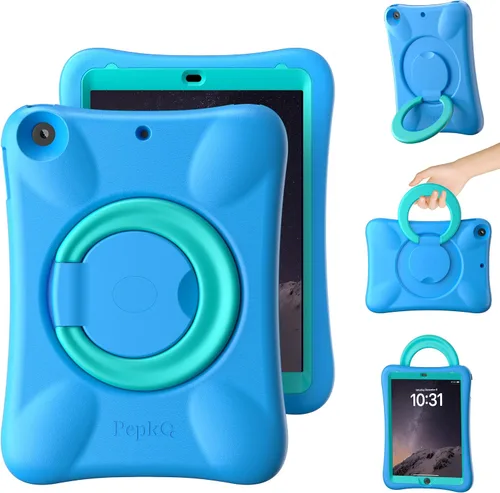 Miniatura 8 de Funda EVA anticaídas 9.7 para iPad, compatible con iPad 5ª/6ª/Air/Air2, con soporte ajustable, proporciona una protección completa de 360 grados