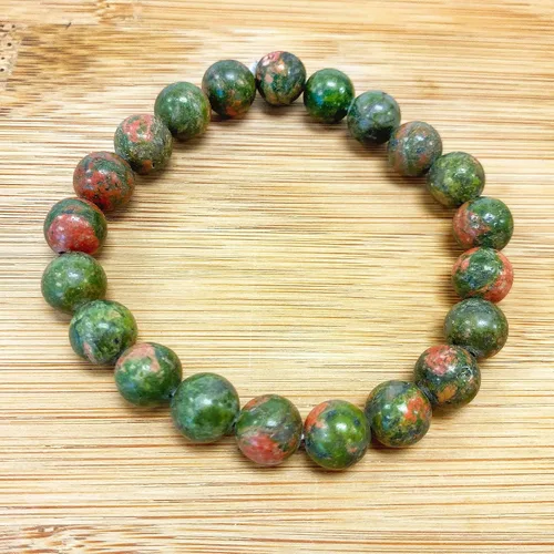 Miniatura 180 de Gem Avenue Handmade Round Bead Stretch Bracelet Unisex Natural Stone Beaded Jewelry for Men & Women, Elastic Wristband for Daily Wear