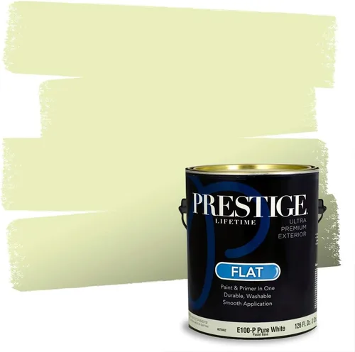 Miniatura 217 de PRESTIGE Pinturas Pintura interior e imprimación en uno, 1 galón, cáscara de huevo, aventura