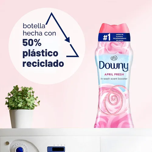 Miniatura 7 de Downy April Fresh - Perlas potenciadoras de aroma para lavar, 24 onzas, perlas de aroma para lavandería, frescura duradera