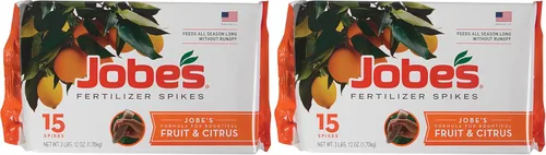 Miniatura 20 de Espinas fertilizadoras para hoja perenne de Jobe’s 13-3-4 fertilizante con tiempo de liberación para junípero, ciprés y todos los otros árboles