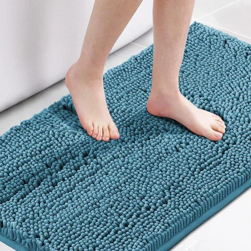 Miniatura 12 de H.VERSAILTEX Alfombra de Baño Alfombra de Baño Alfombras de Baño para Baño Antideslizante Alfombras de Baño Extra Gruesa de Chenilla Alfombra 17" x