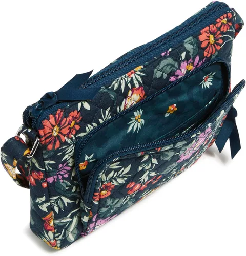 Miniatura 3 de Vera Bradley Bolso cruzado estilo hipster de algodón para mujer con protección RFID