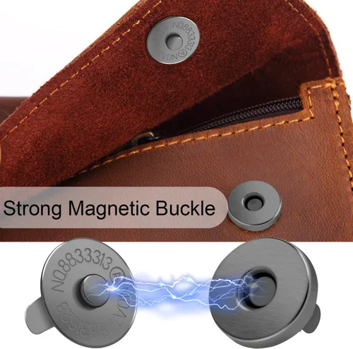 Miniatura 4 de CooBigo 24 juegos de broches magnéticos para cierres de bolso de 14 mm, kit de repuesto de broches magnéticos para bolsos y bolsos de mano, ropa