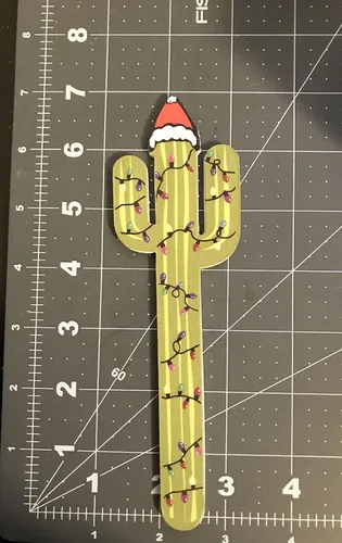 Miniatura 2 de Limas de uñas de 7 pulgadas (4 unids/lote) lima de uñas de doble cara Juego de tablero de esmeril para regalo (sombrero de Santa cactus)
