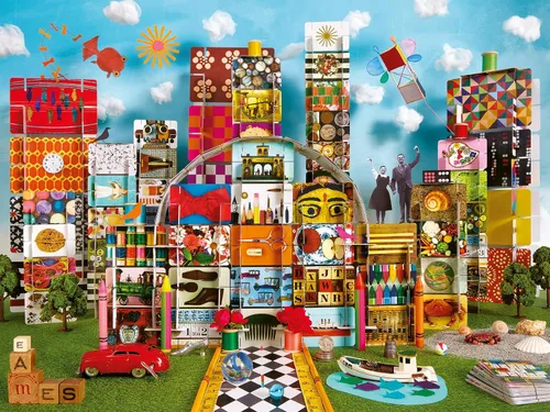 Ravensburger Eames House of Cards Fantasy - Rompecabezas de 1500 piezas para adultos, 12000434, herramientas hechas a mano, fabricado en Alemania,