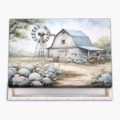 Miniatura 26 de BACKYMRJCART Arte de pared vintage de paisaje de campo de flores silvestres, paisaje, paisaje rústico, arte de pared, naturaleza, prado, pintura