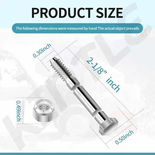 Miniatura 2 de 51001500 - Tornillos y tuercas de cizalla para soplador de nieve de 5/16 pulgadas, compatibles con soplador de nieve Ariens 510015 51001500 AM122156