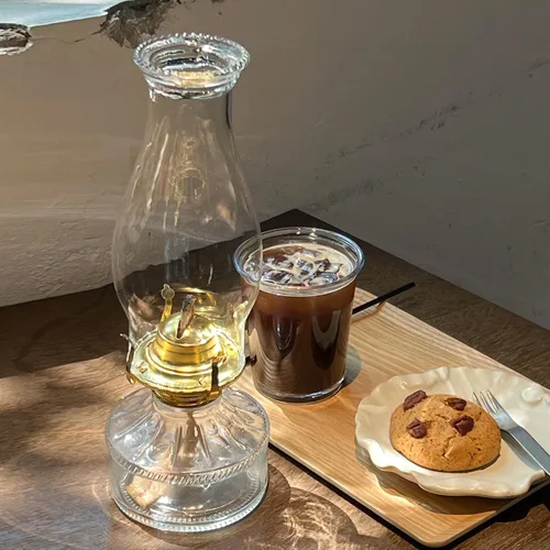 Miniatura 5 de Lámpara de aceite grande de 3.75 x 8.2 pulgadas de vidrio transparente de repuesto para chimenea