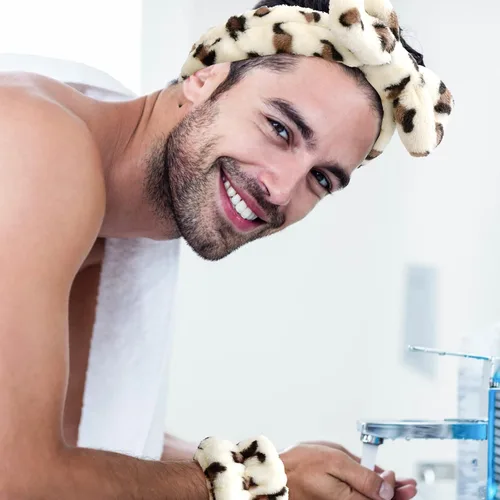 Miniatura 4 de 12 PIEZAS Diademas de Spa y Muñequeras para Lavado Facial - Diadema de Maquillaje de Microfibra Suave Súper Linda con Bandas Elásticas de Lazo
