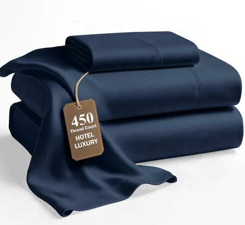 Miniatura 30 de LANE LINEN - Sábanas tamaño Split King para cama ajustable, 450 hilos, 100% algodón, 2 sábanas bajeras individuales XL, con bolsillo profundo, 05