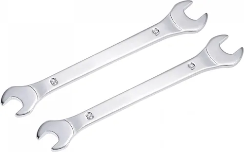 Miniatura 13 de uxcell Llave fina de extremo abierto, 0.315 in x 0.394 in, espejo métrico, acero de alto carbono, para mantenimiento doméstico y reparaciones