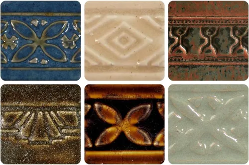 Miniatura 24 de AMACO Potter's Choice High Fire Glazes - Esmalte de 6 pintas, paquete de clase No. 3, 6 colores surtidos, cono de fuego medio alto en capas 5-6 (PC)