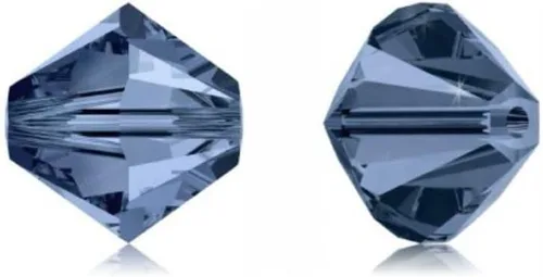 Miniatura 36 de 100 piezas auténticas Preciosa de 3 mm (0,12 pulgadas) cuentas sueltas de cristal bicono facetado pequeño amatista púrpura compatibles con cristales