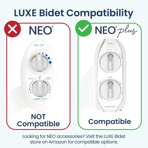 Miniatura 2 de LUXE Bidet 3/8” x 3/8” x 15” Manguera de agua fría para bidé con válvula de cierre integrada, solo compatible con accesorios de bidé de la serie NEO