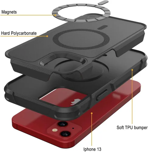Miniatura 5 de PunkCase Funda [Serie Spartan 2.0] Funda transparente resistente con protector de pantalla de vidrio templado Protección de cuerpo completo ultra