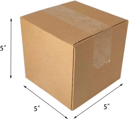 Miniatura 2 de zmybcpack Paquete de 40 cajas de 5x5x5 pulgadas de cartón corrugado para envío - Cajas de envío de cartón corrugado para correo, cajas de embalaje