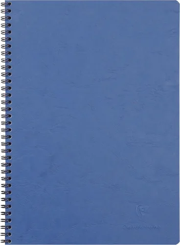Miniatura 2 de Clairefontaine 781454C Age Bag Collection A Cuaderno de espiral azul A4 8.3 x 11.7 in - 100 páginas rayadas con margen - Papel blanco 3.17 oz