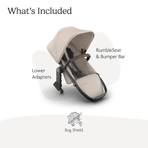 Miniatura 3 de UPPAbaby RumbleSeat V3 Segundo asiento inferior – Compatible con Vista V2 y Vista V3 – Asiento para todo tipo de clima + hebilla magnética