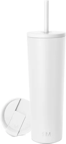 Miniatura 24 de Simple Modern- Vaso con aislamiento, c/tapa y pajilla Taza de viaje Botella de agua de ac. inox. reutilizable Unisex Colecc. Classic 24 oz