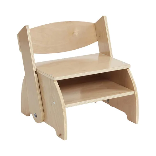 Miniatura 13 de ECR4Kids Taburete y silla Flip-Flop, muebles para niños, gris lavado