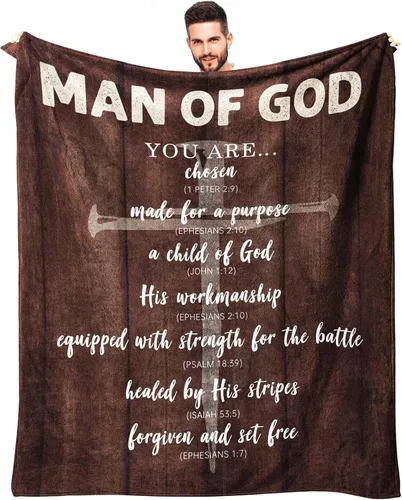 Regalos de Navidad Cristianos para Hombres, Regalos Religiosos para Hombres de Fe, Regalo Espiritual Inspirador de Cumpleaños para Hombre Cristiano,