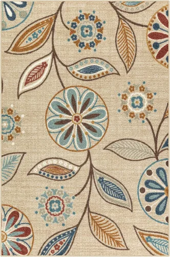 Miniatura 46 de Maples Rugs Reggie - Alfombra de pasillo floral, fabricada en Estados Unidos, lavable, antideslizante, alfombra de interior para cocina, pasillo