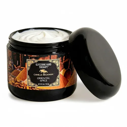 Miniatura 29 de Camille Beckman Crema de terapia de manos de glicerina, miel toscana, 8 onzas
