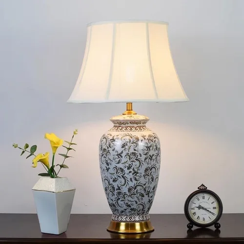 Miniatura 7 de Lamp for Desk Creative Hotel Table Lamp Nordic Retro Ceramic Table Lamp Living Room Study Bedroom Bedside Table Decorative Lamp Desk Lamps for Home